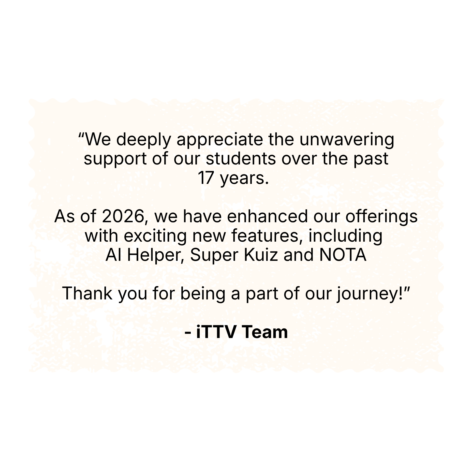 Thank You Text